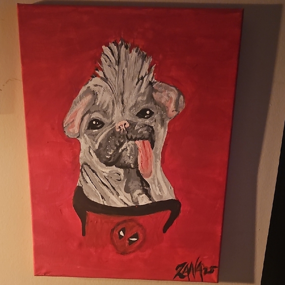 Handmade Other - Original Dogpool Painting Prints